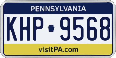 PA license plate KHP9568