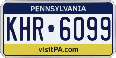 PA license plate KHR6099