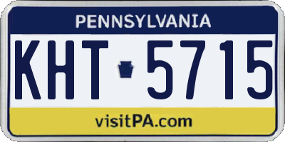 PA license plate KHT5715