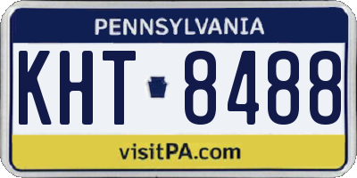 PA license plate KHT8488