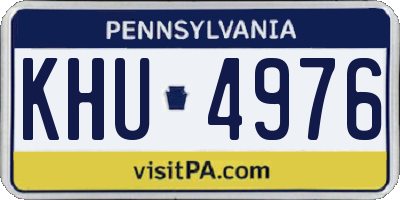 PA license plate KHU4976