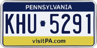 PA license plate KHU5291