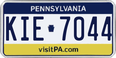 PA license plate KIE7044