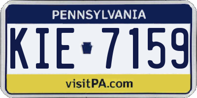 PA license plate KIE7159