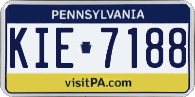 PA license plate KIE7188