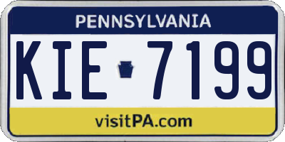 PA license plate KIE7199