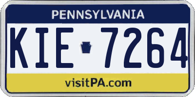 PA license plate KIE7264