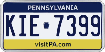 PA license plate KIE7399