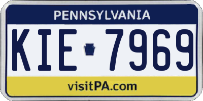 PA license plate KIE7969