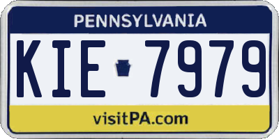 PA license plate KIE7979