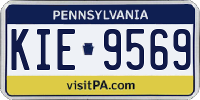 PA license plate KIE9569
