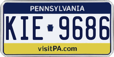 PA license plate KIE9686