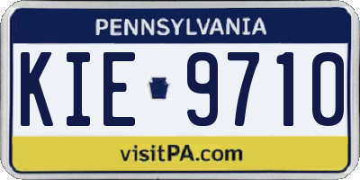 PA license plate KIE9710
