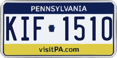 PA license plate KIF1510