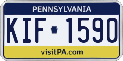 PA license plate KIF1590