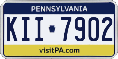 PA license plate KII7902
