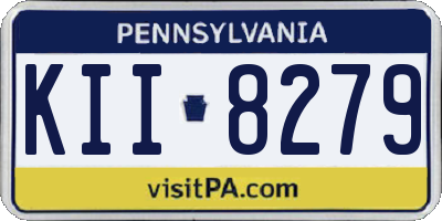 PA license plate KII8279