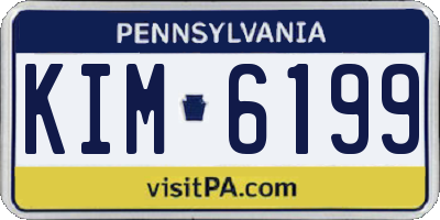 PA license plate KIM6199