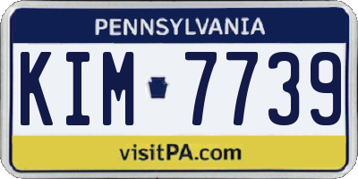 PA license plate KIM7739