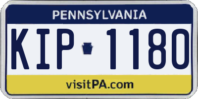 PA license plate KIP1180