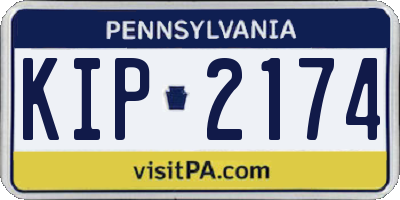 PA license plate KIP2174