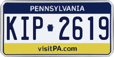 PA license plate KIP2619