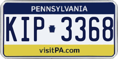 PA license plate KIP3368