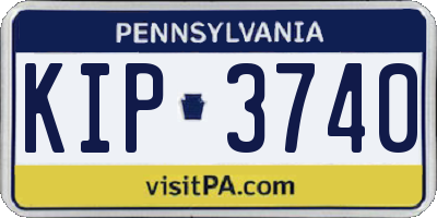 PA license plate KIP3740
