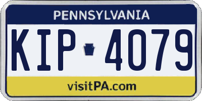 PA license plate KIP4079