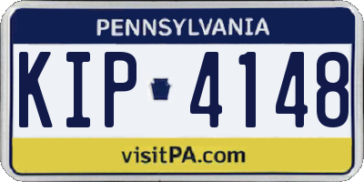 PA license plate KIP4148