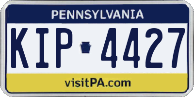 PA license plate KIP4427