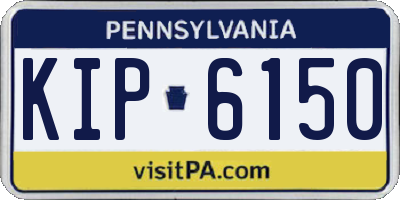 PA license plate KIP6150