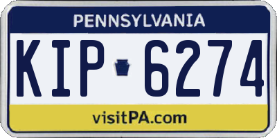 PA license plate KIP6274