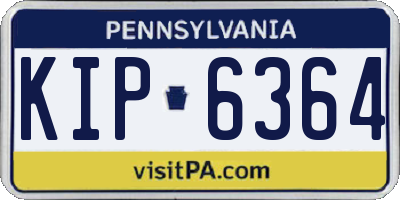 PA license plate KIP6364