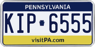 PA license plate KIP6555