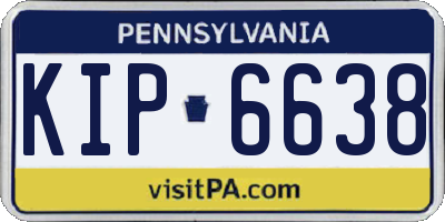 PA license plate KIP6638
