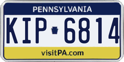 PA license plate KIP6814