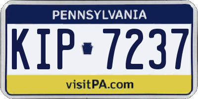 PA license plate KIP7237