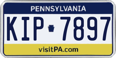 PA license plate KIP7897