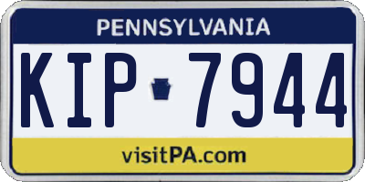 PA license plate KIP7944
