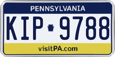PA license plate KIP9788