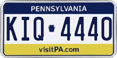 PA license plate KIQ4440