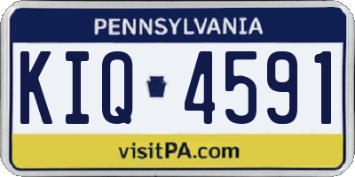 PA license plate KIQ4591