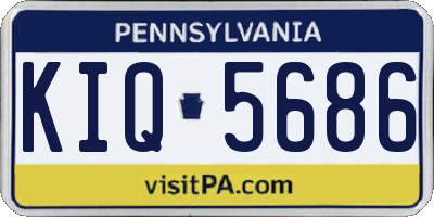 PA license plate KIQ5686