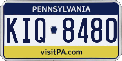 PA license plate KIQ8480