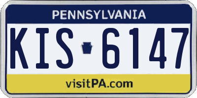PA license plate KIS6147