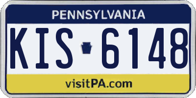 PA license plate KIS6148