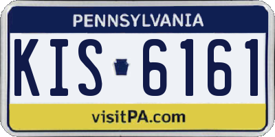 PA license plate KIS6161