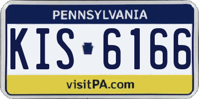PA license plate KIS6166
