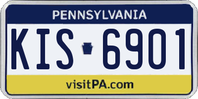 PA license plate KIS6901
